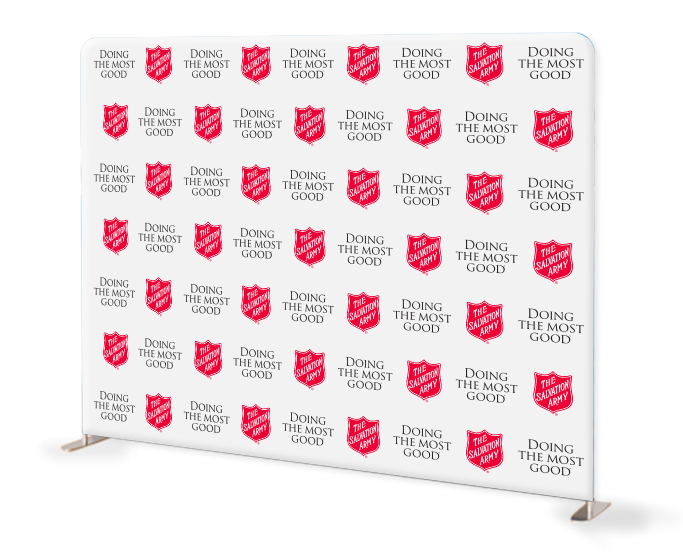 Large Logo Step & Repeat Backdrop Example