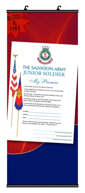 Junior Soldier Promise Banner