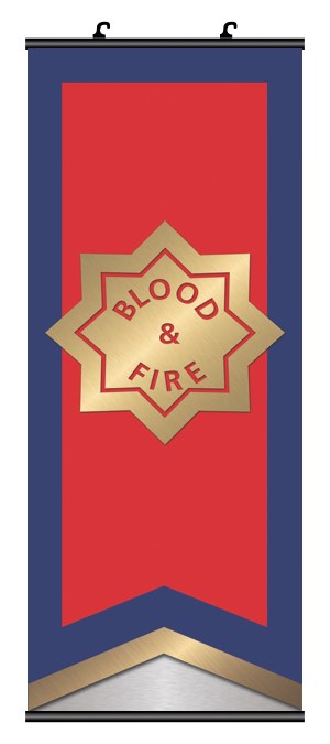 Blood & Fire Pennant Banner