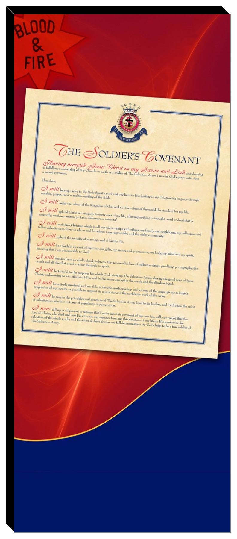 English Soldiers Covenant Canvas