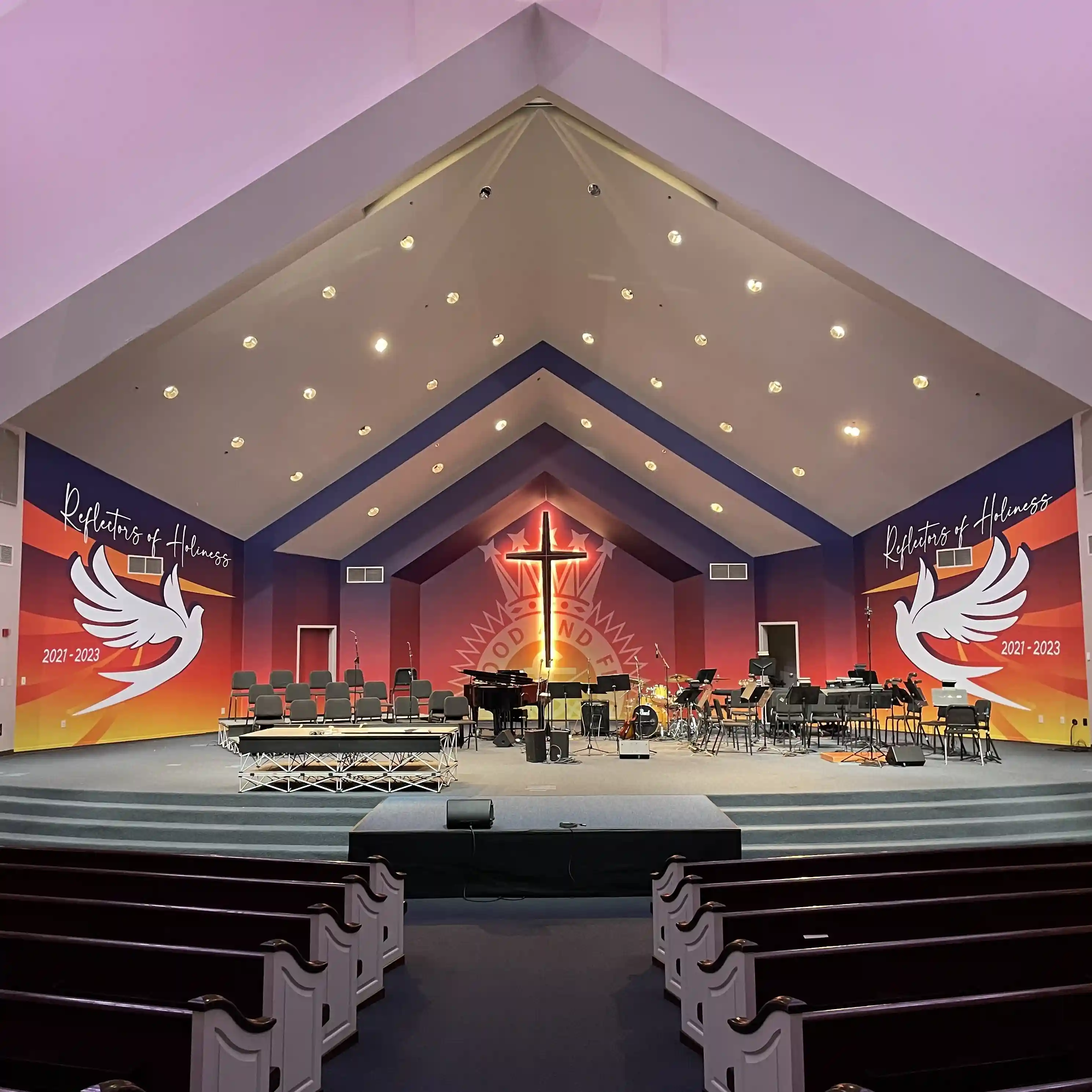 church vinyl walls