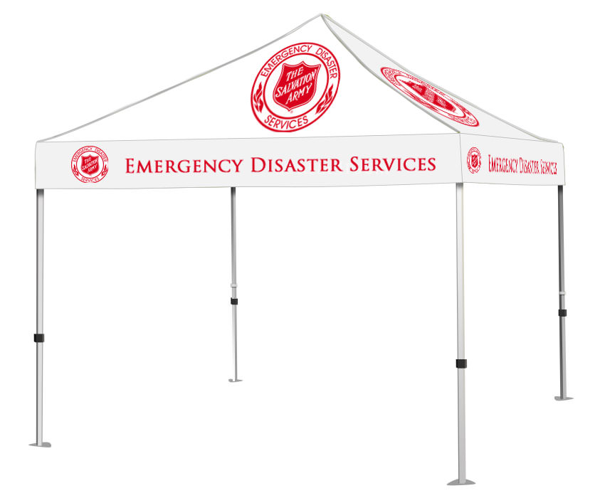 Emergency Disaster Services Tent in White