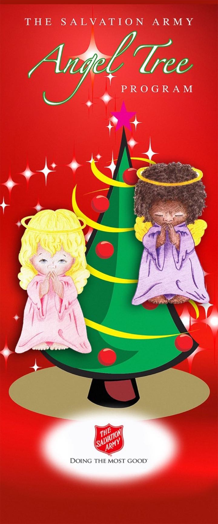 Traditional Angel Tree Poster